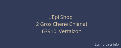 L'Epi Shop