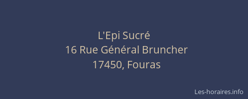 L'Epi Sucr&eacute;