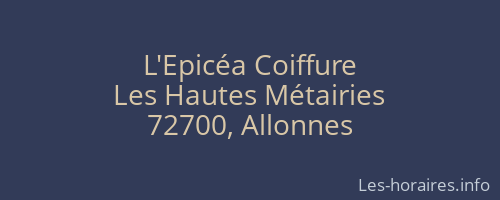 L'Epicéa Coiffure