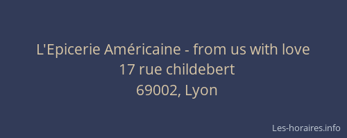 L'Epicerie Américaine - from us with love