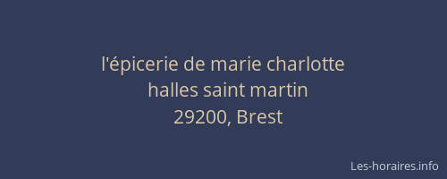 l'épicerie de marie charlotte