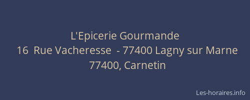 L'Epicerie Gourmande
