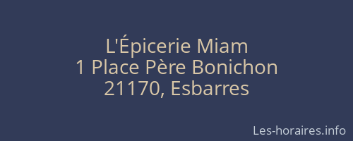 L'Épicerie Miam