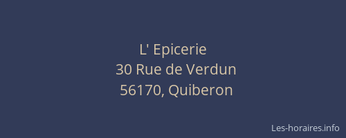 L' Epicerie