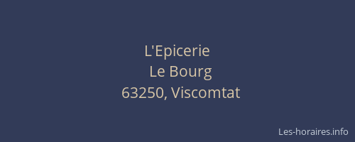 L'Epicerie