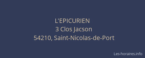 L'EPICURIEN