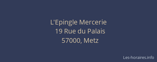L'Epingle Mercerie