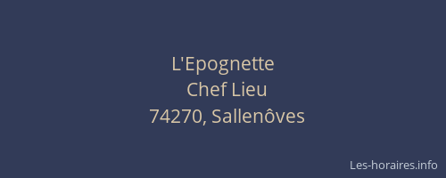 L'Epognette