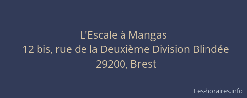 L'Escale à Mangas