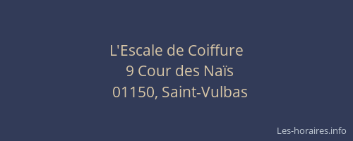 L'Escale de Coiffure