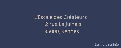 L'Escale des Créateurs