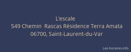 L'escale