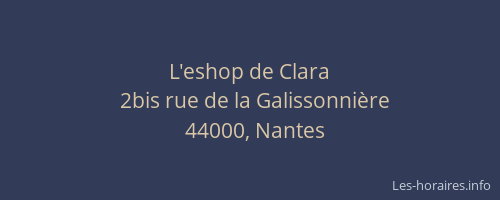 L'eshop de Clara