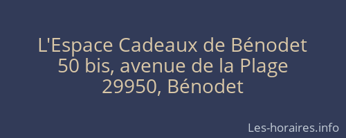 L'Espace Cadeaux de Bénodet