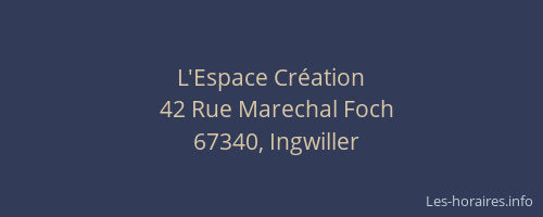 L'Espace Création