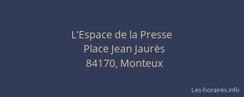 L'Espace de la Presse