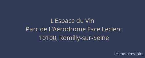 L'Espace du Vin