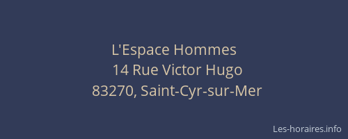 L'Espace Hommes