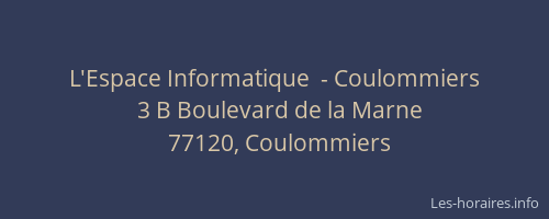 L'Espace Informatique  - Coulommiers
