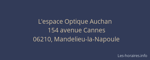 L'espace Optique Auchan