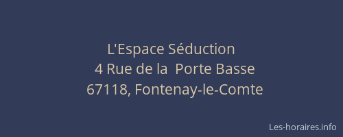 L'Espace Séduction