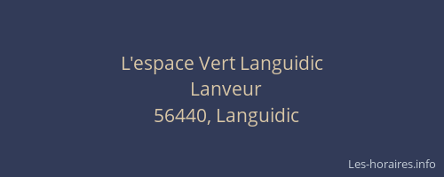 L'espace Vert Languidic