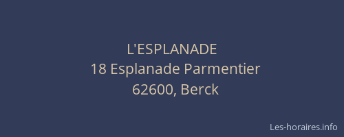 L'ESPLANADE