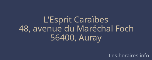 L'Esprit Caraïbes