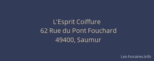 L'Esprit Coiffure