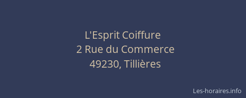 L'Esprit Coiffure