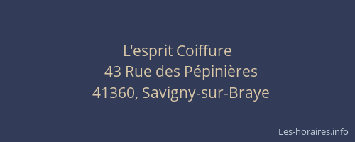 L'esprit Coiffure