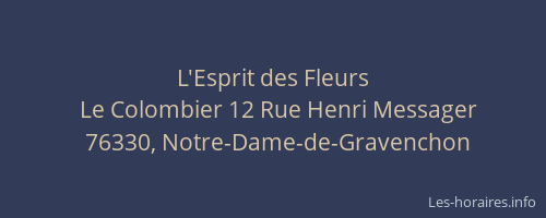 L'Esprit des Fleurs