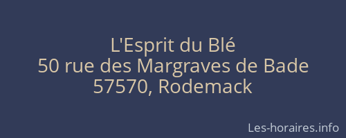 L'Esprit du Blé
