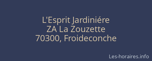 L'Esprit Jardiniére
