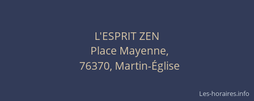 L'ESPRIT ZEN