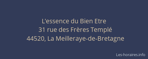 L'essence du Bien Etre