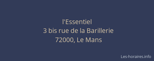 l'Essentiel
