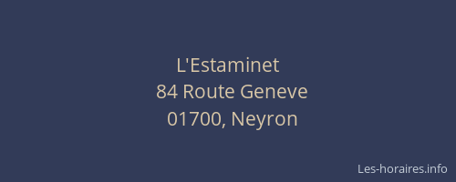 L'Estaminet