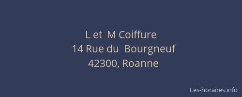 L et  M Coiffure