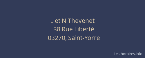 L et N Thevenet