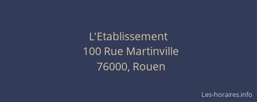 L'Etablissement