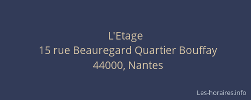 L'Etage