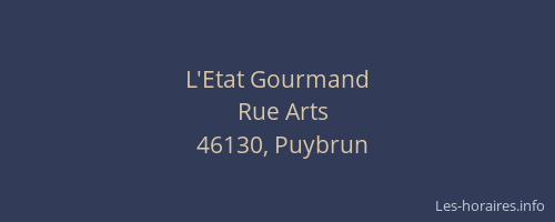 L'Etat Gourmand
