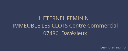 L ETERNEL FEMININ