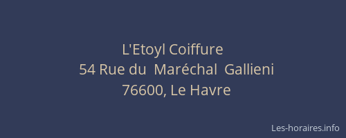 L'Etoyl Coiffure