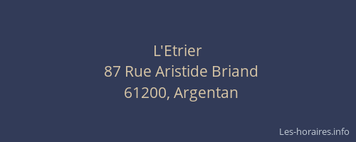 L'Etrier