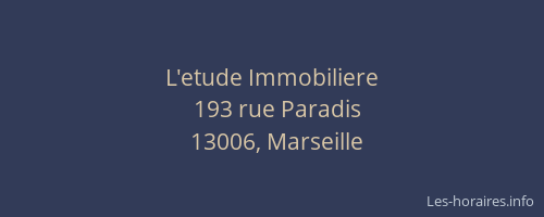 L'etude Immobiliere