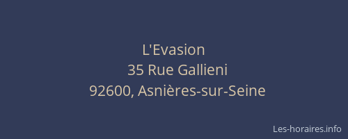 L'Evasion
