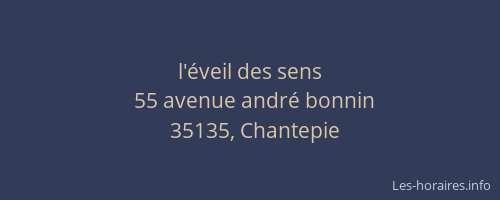 l'éveil des sens