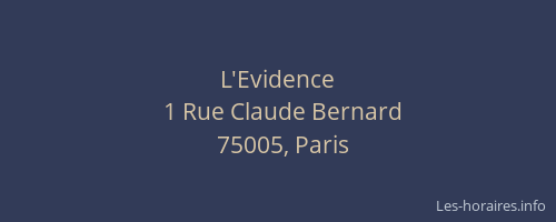 L'Evidence